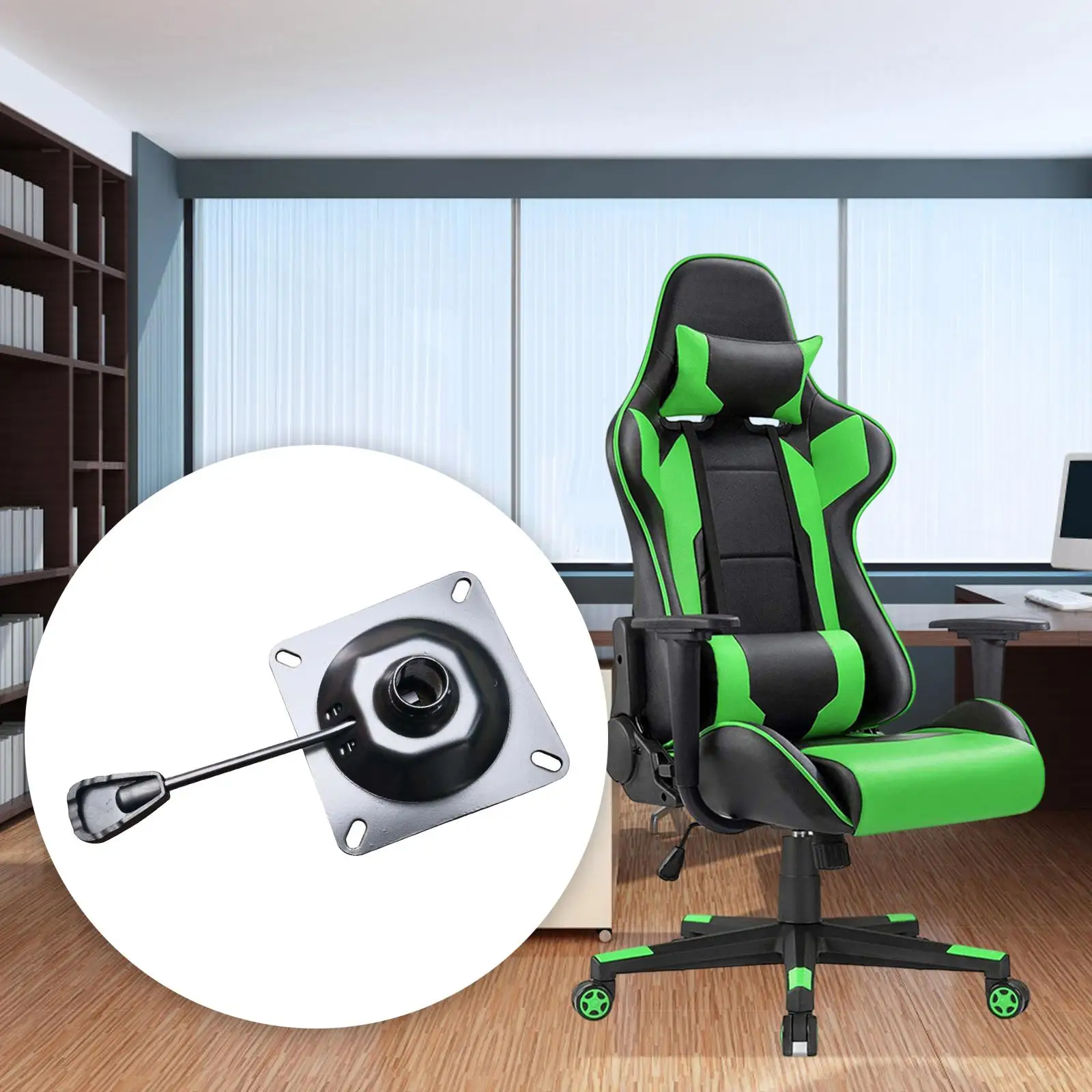 piece-de-rechange-pour-chaise-de-bureau-et-chaise-de-gaming-levier-de-commande-d'inclinaison-et-de-levage-poignee-pivotante-plaque-en-acier-durable