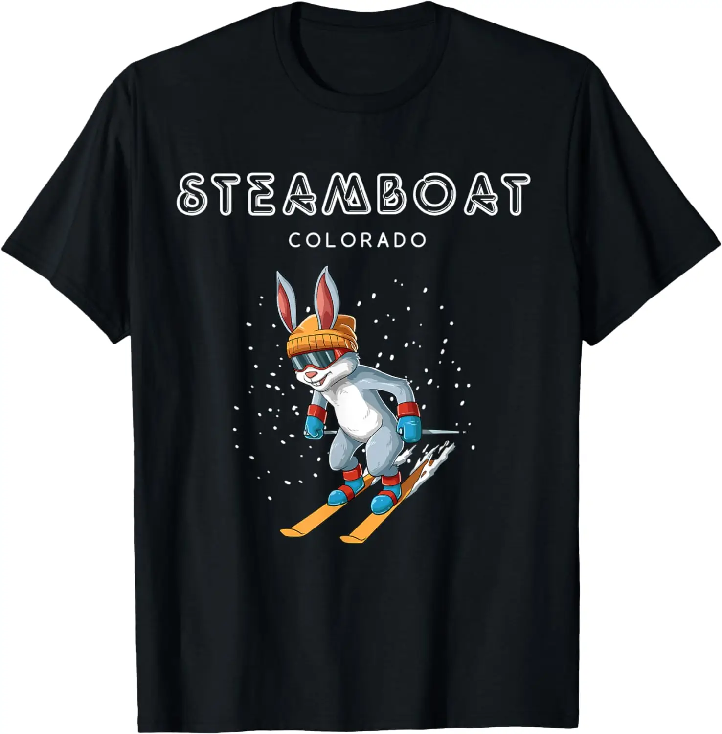 

Steamboat Colorado - Funny Ski Rabbit T-Shirt