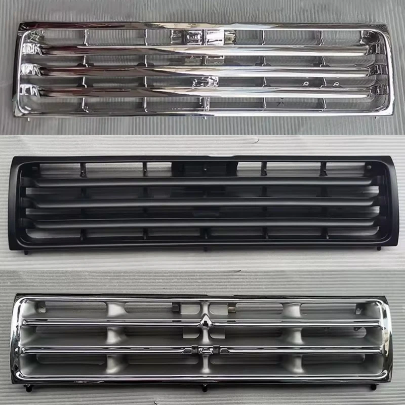 

Chrome Front Grille Black Radiator Grill for Mitsubishi Pajero Leopaard V31 V33 Modified New Style Car Bumper Net