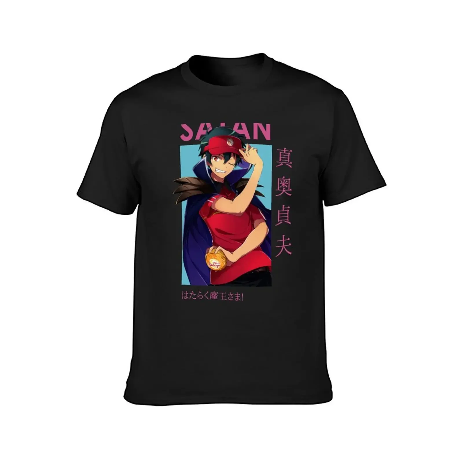 Satan The Devil Is a Part-Timer Card Anime T-Shirt oversized t shirt man clothes luxury clothes men