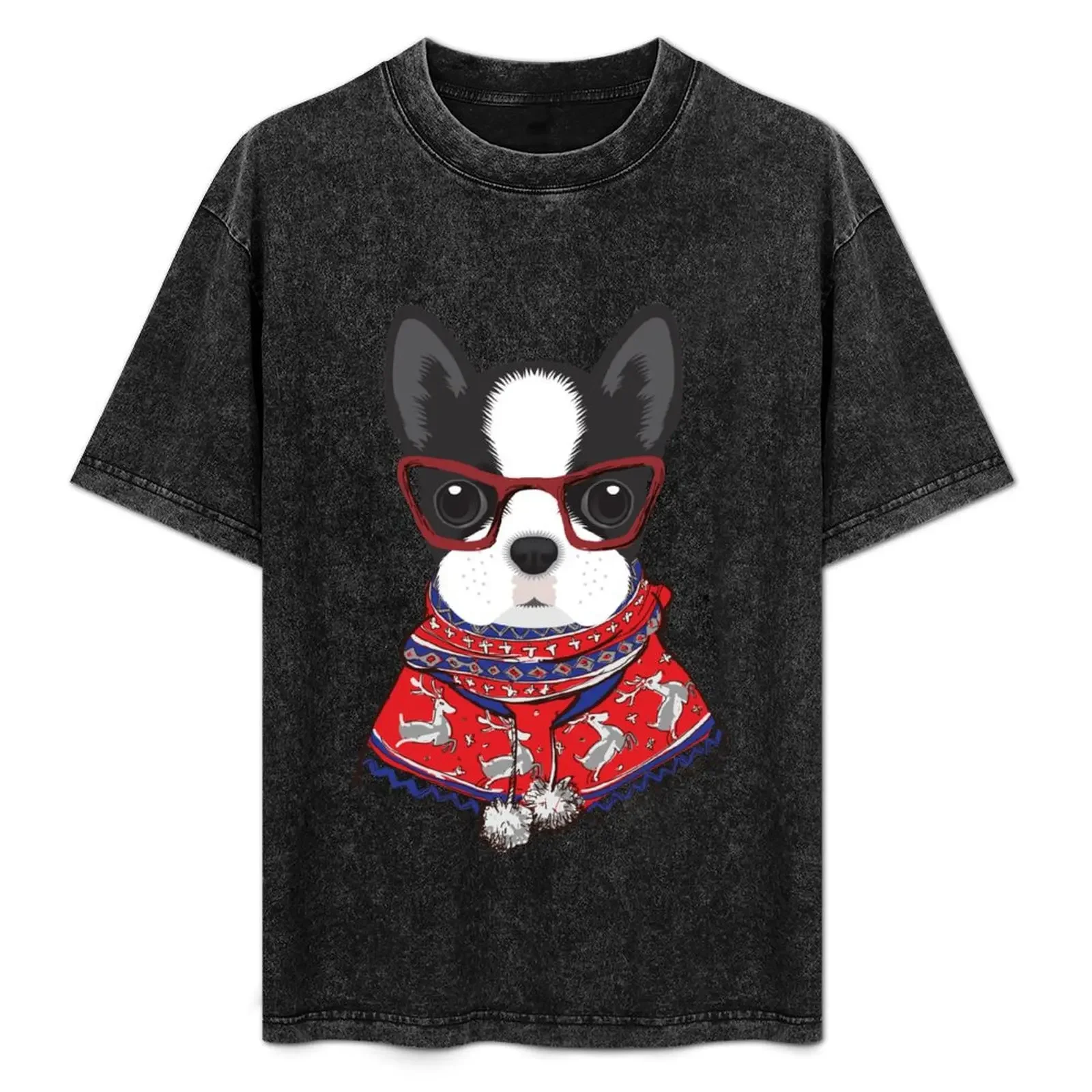 

Boston Terrier Xmas Sweaters T-Shirt graphic shirts Personalized t-shirt blanks mens graphic t-shirts anime