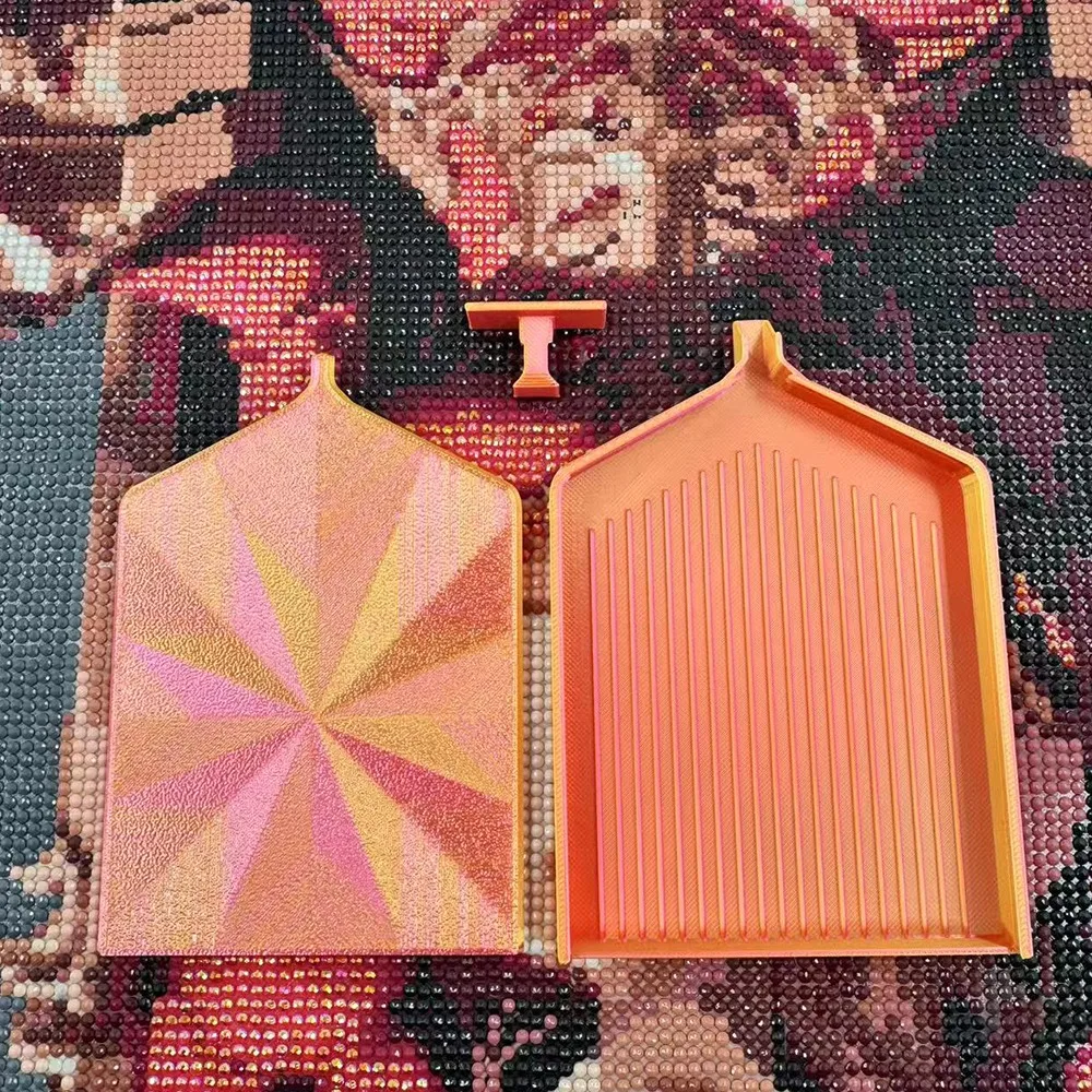 

Лотки для алмазной живописи «сделай сам» с крышками, пластиковые бусины для вышивки, сортировочный лоток для хранения, многоцветный