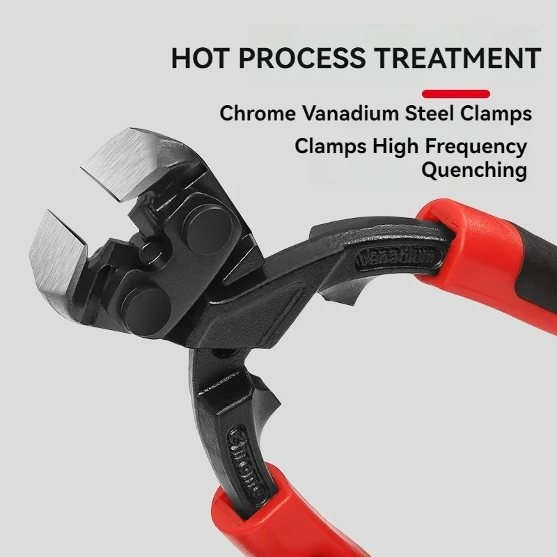 كماشة القطع العلوية قطع قوية أسلاك الفولاذ سلك الحديد مسمار شقة رئيس مسمار استخراج كماشة كماشة القطع الصف الصناعي #4