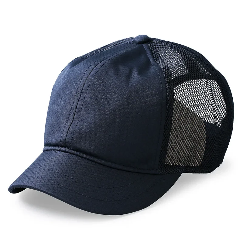 Brand Oohmy Baseball Cap for Men WomenK-pop Fashion Short Bill Hat Quick Dry Brim Hat, Mesh Back Trucker Baseball Dad Cap