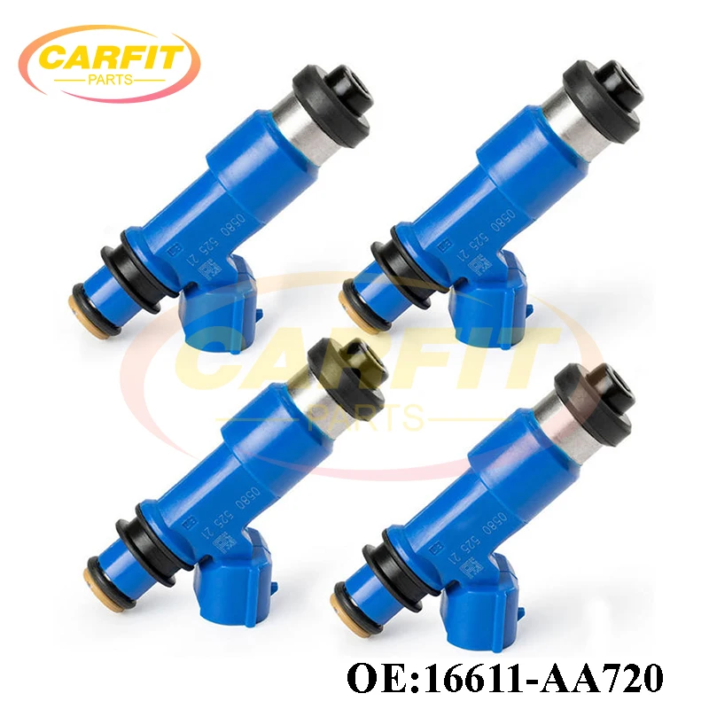 High Quality New OEM 16611-AA720 16611AA720 Fuel Injector For Subaru Impreza Forester Outback Legacy WRX STI 2.5L Auto Parts