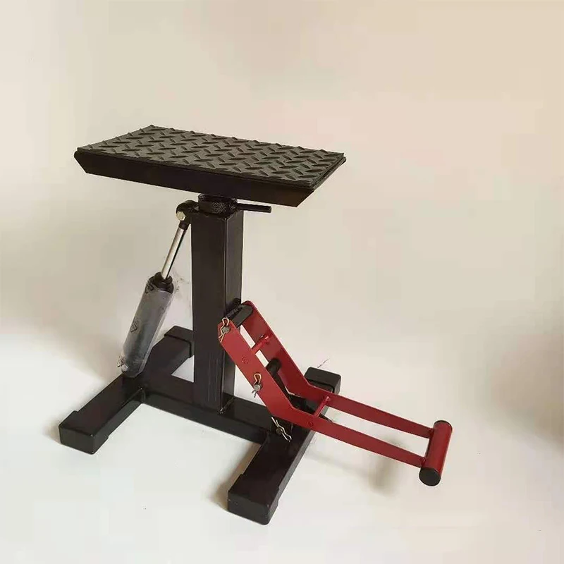 Motorcycle Dirt Bike Lift Stand 400Lbs Load Capacity 90-16.5 Inch Range Adjustable Height Easy Lift Blue Black Red Jack