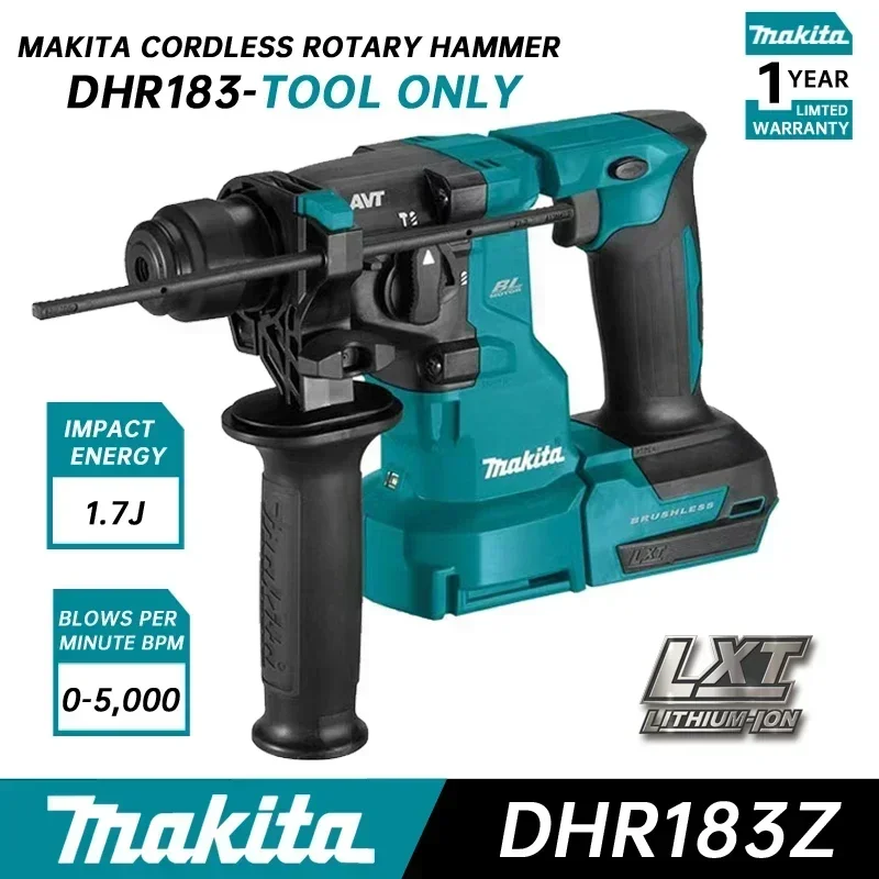 Makita DHR183 Cordless Rotary Hammer 18V Lithium Power Tools Multifunctional Lithium Percussion Hammer Impact Drill DHR183Z