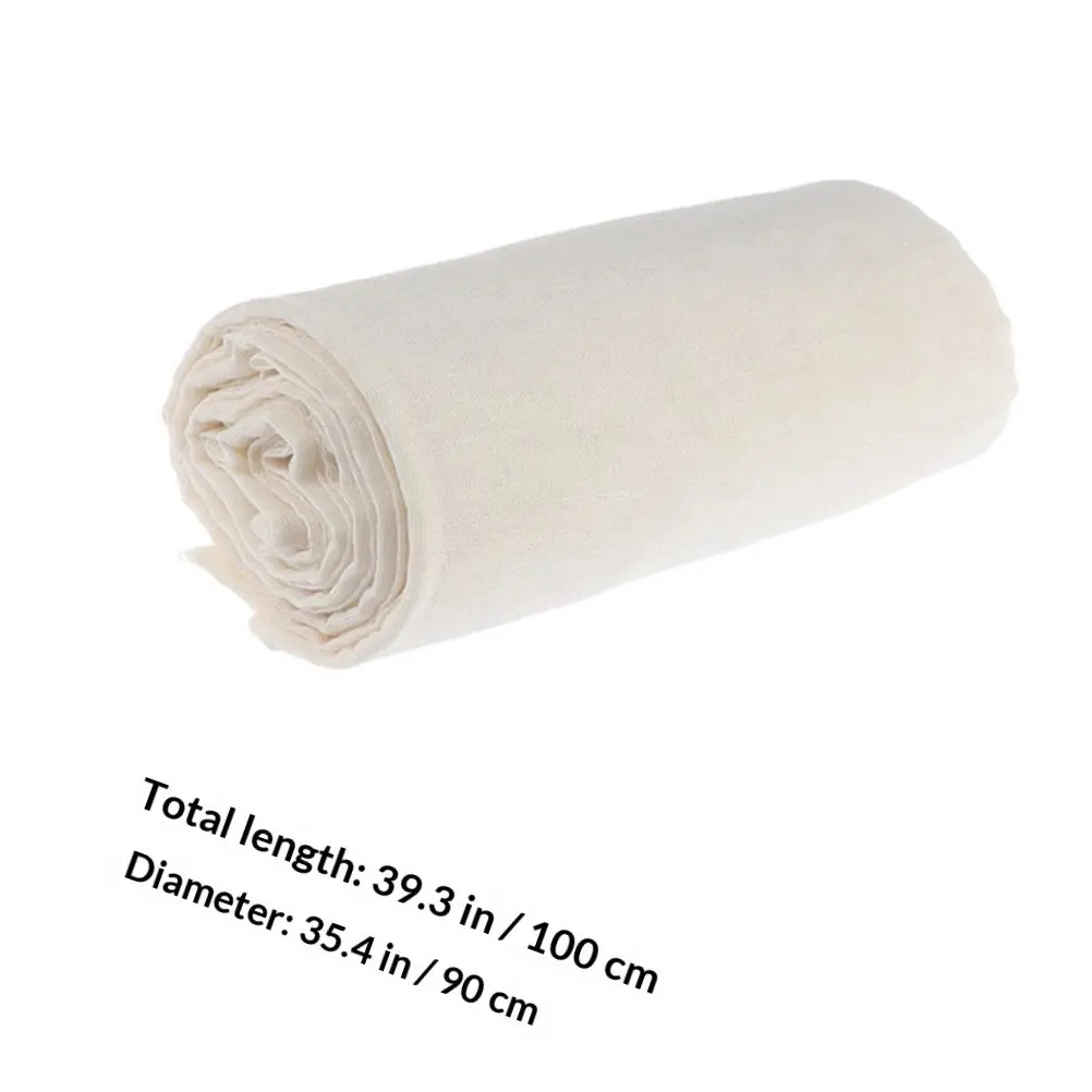 2Pcs Unbleached Reusable Cheese Filter Cloth Heavy-Duty High-Thread-Count for Tofu Making Soy Products Straining Milk Curd