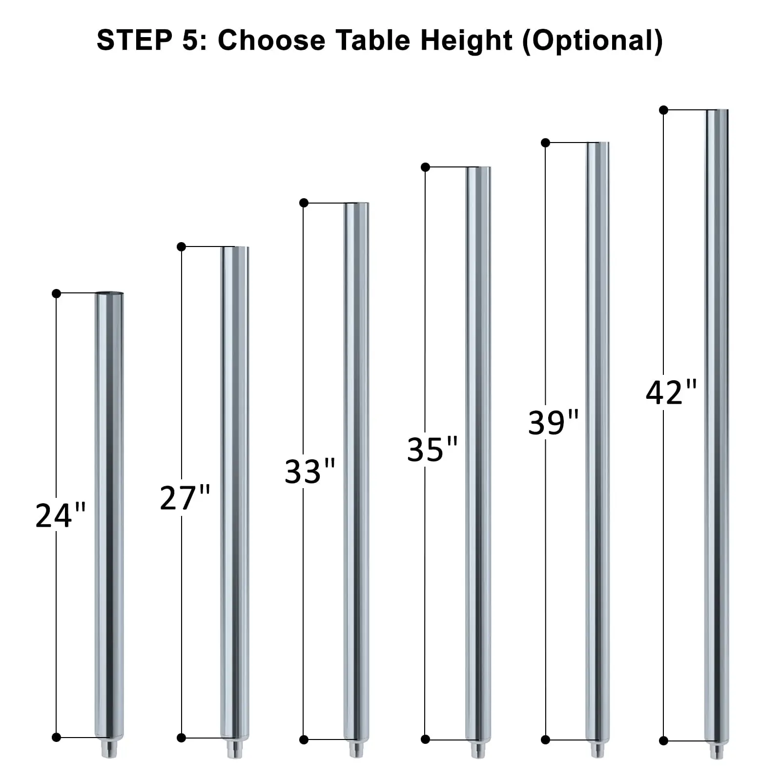 Stainless Steel Table + Add Casters | Choose from 43 Sizes | NSF Metal Work Table for Kitchen Prep Utility | Commercial
