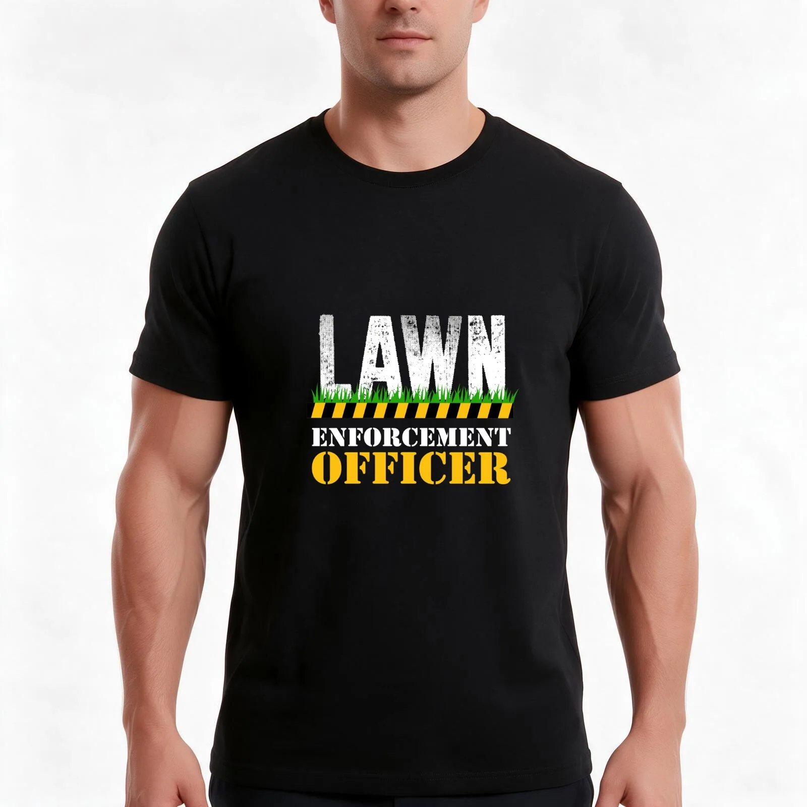Lawn Enforcement Officer | lawn mower shirt mower gift mowing shirts care apparel lawnmower shirt T-Shirt, Vintage Graphic Print