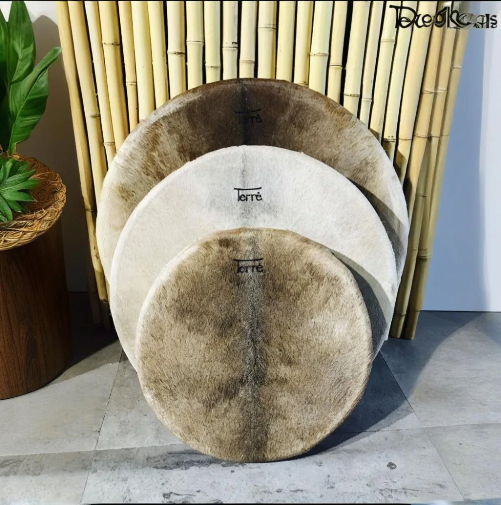 Terre tambores indianos cura dança acompanhamento couro pele de carneiro tambor cura meditação instrumentos musicais percussão