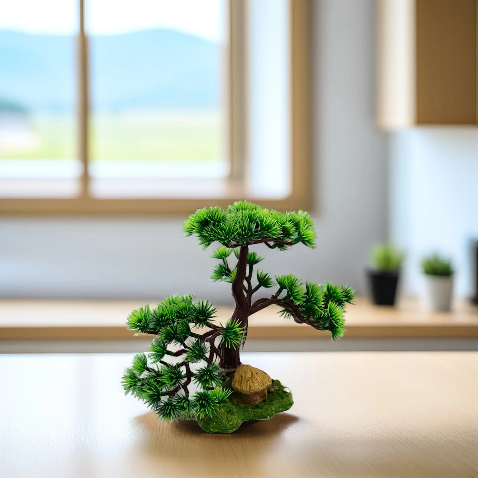 

Simulated Pine Bonsai Aquarium Resin Tree Fish Tank Decoration Artificial Pine Bonsai for Salt Water Fish Tank Decoration