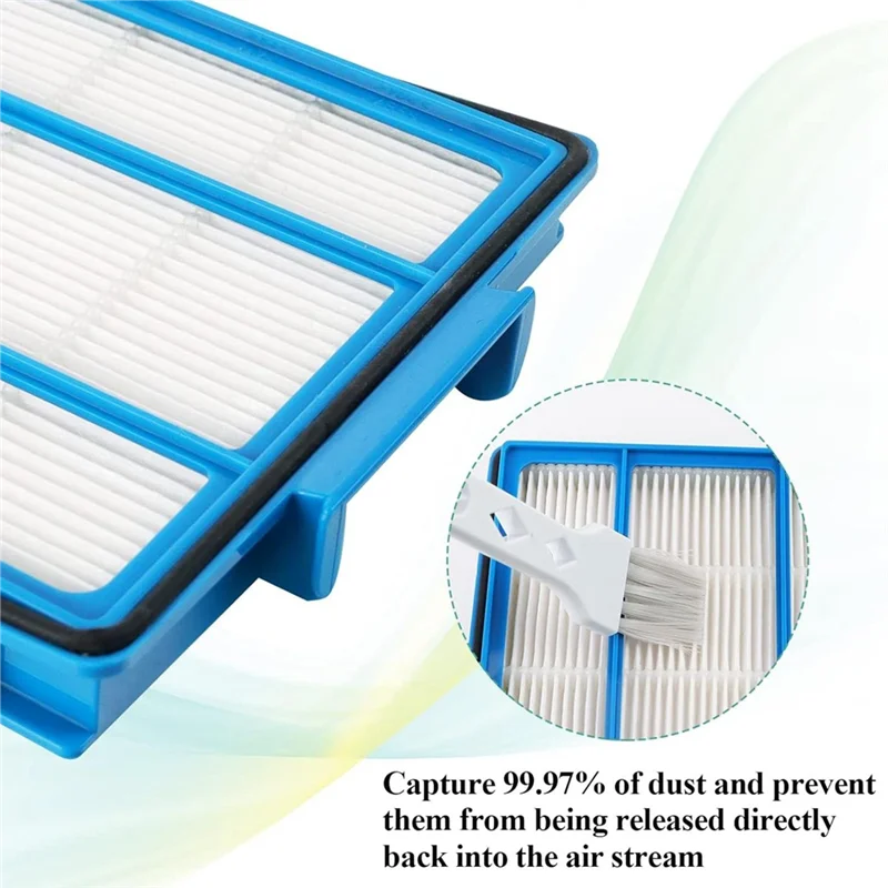 9M-Vacuum Cleaner Accessories Set As Shown Plastic For Shark IQ RV1001AE RV101 Side Brushes And For Shark HEPA Filters