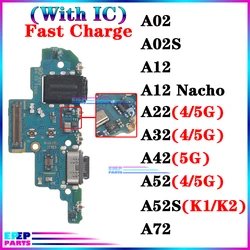 Usb Dock Charger Port for Samsung Galaxy A32 A42 A52 A52S A72 A02S A12 Nacho A22 K1 K2 Version 4G 5G Charging Board Module