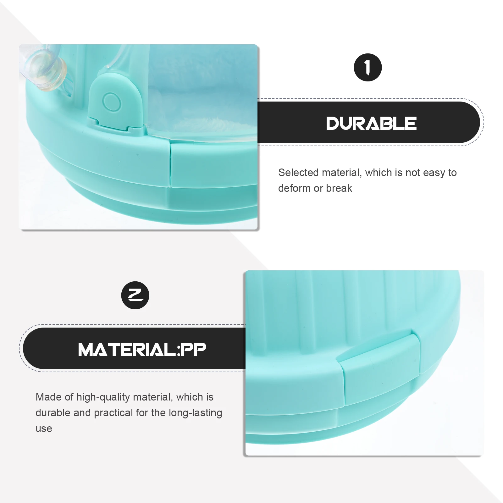 

Durable Lightweight Hamster Cage Carrier Travel Case Breathable Comfortable With Water Bottle Green For Chinchilla Hedgehog