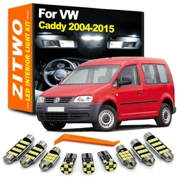 ZITWO 13Pcs LED Bulbs Interior Dome Reading Trunk Glove Light Kit For VW Volkswagen Caddy 3 MK3 2004- 2011 2012 2013 2014 2015