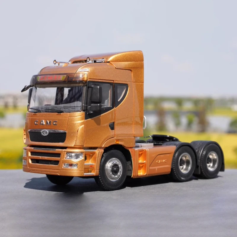 Diecast 1:28 Scale Heavy Truck Hanma H9 Alloy Traction Truck Model Finished Product Simulation Toy Collection Gift Static Model