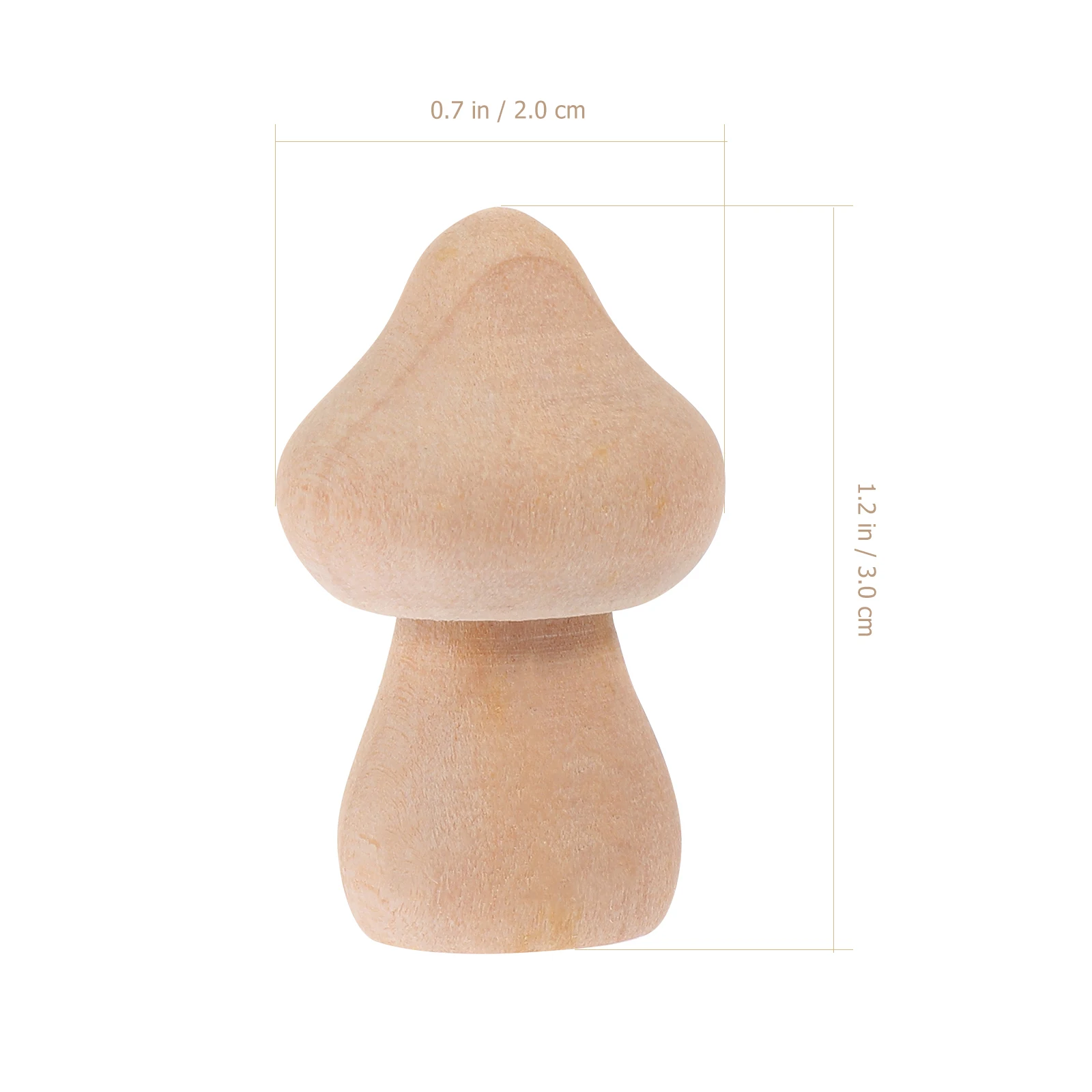 

60 pcs diy Wooden Kids Painting Home Kids Painting Wooden Mushroom Peg Desktop Decoration Graffiti Creative