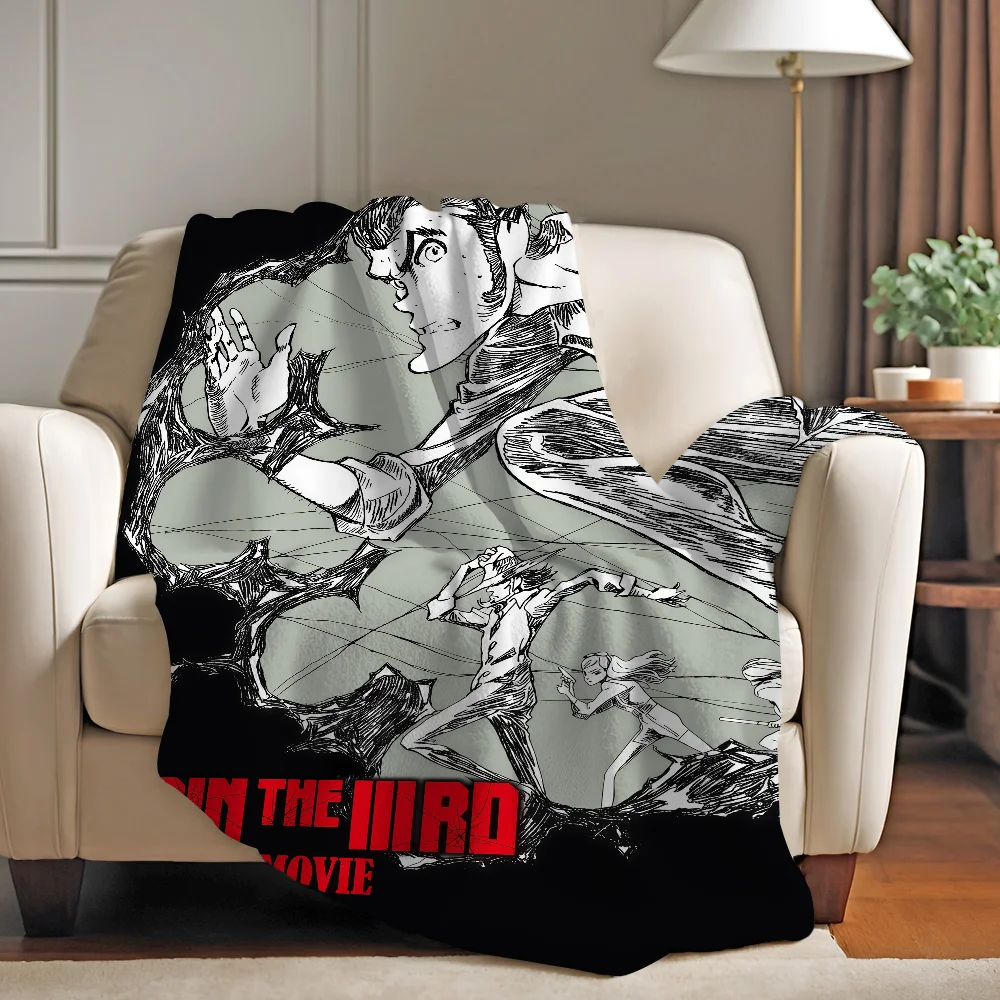

I-lUPIN THE IIIRD-s THE MOVIE Blanket Warm And Soft Suitable For Bedroom Living Room Sofa Bed Office Travel Camping