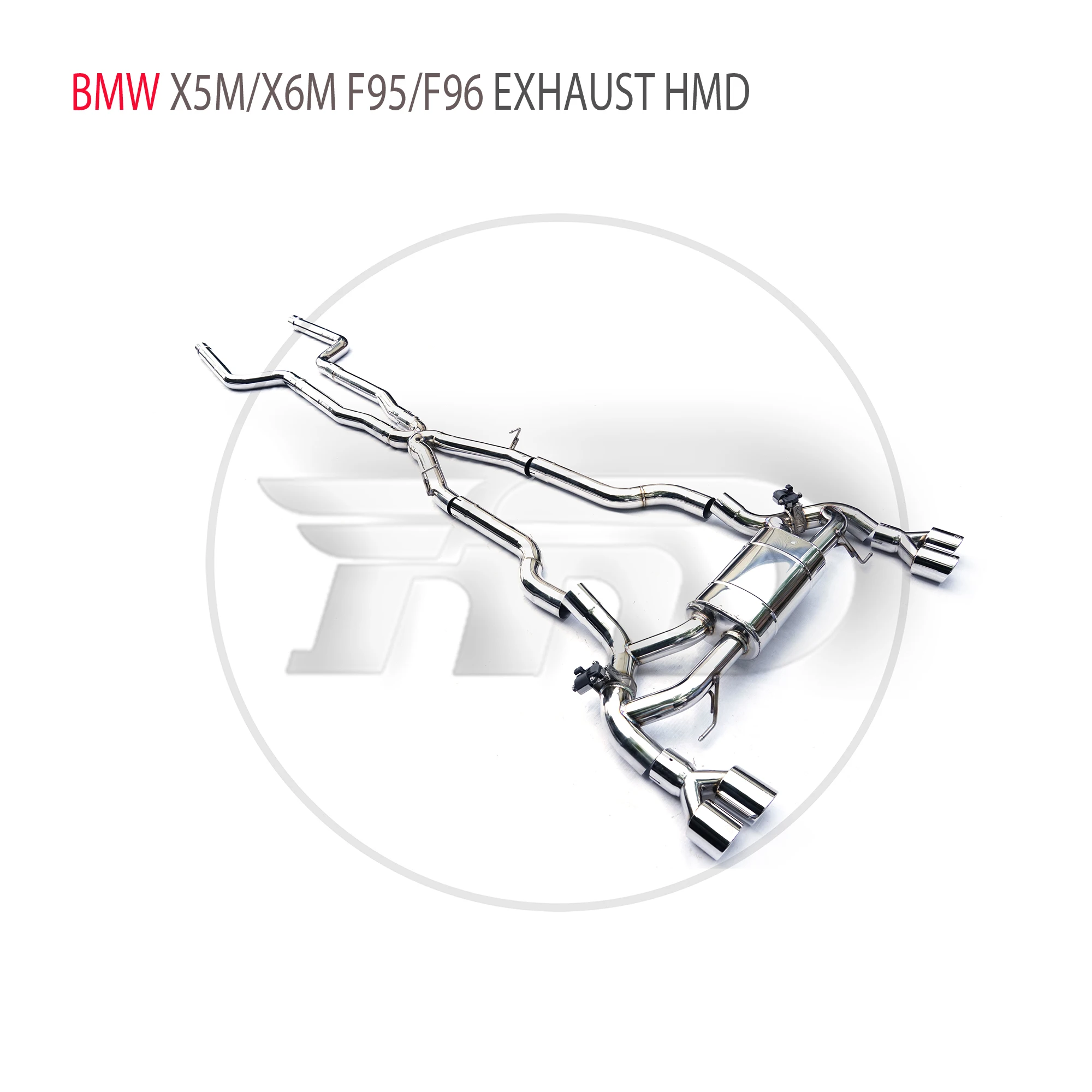 

HMD Stainless Steel Exhaust System Performance Catback for BMW X5M X6M F95 F96 4.4T S63 Engine 2019+ Valve Muffler