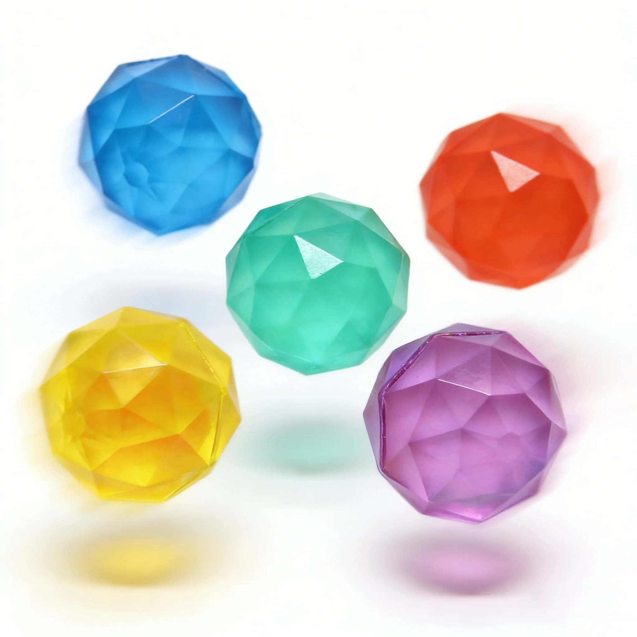 ลูกบอลเด้งดึ๋ง 6/12 ชิ้น ของเล่นลูกบอลเด้งหลากสี ยาง ของเล่นกลางแจ้ง เกมกีฬาสำหรับเด็ก ลูกบอลเด้งดึ๋งแบบเพชร ยืดหยุ่น สำหรับเล่นจั๊มบอล