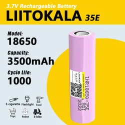 1-40pcs LiitoKala 35E 3.7v 18650 3500mAh lithium battery 25A high power original power INR18650 for electrical tools