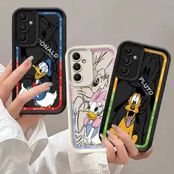 Custodia per telefono Disney Minnie Donald Daisys per Samsung Galaxy A55 A52 A33 custodie A24 A15 A12 A23 A22 5G A54 A52s A53 A14 funda Cover