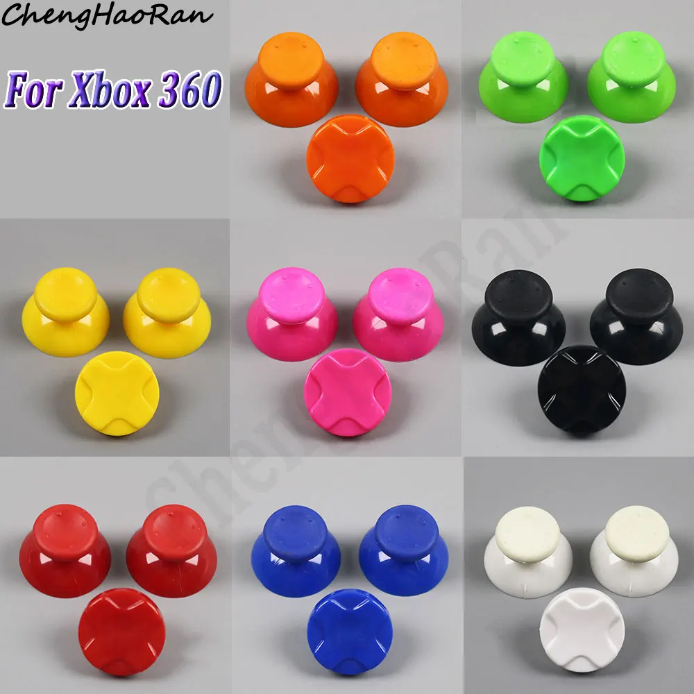 

1 Set For Xbox 360 Controller Thumb Analogue Joystick Cover With Cross Dpad D-pad Plastic Buttons Replacement Accessory