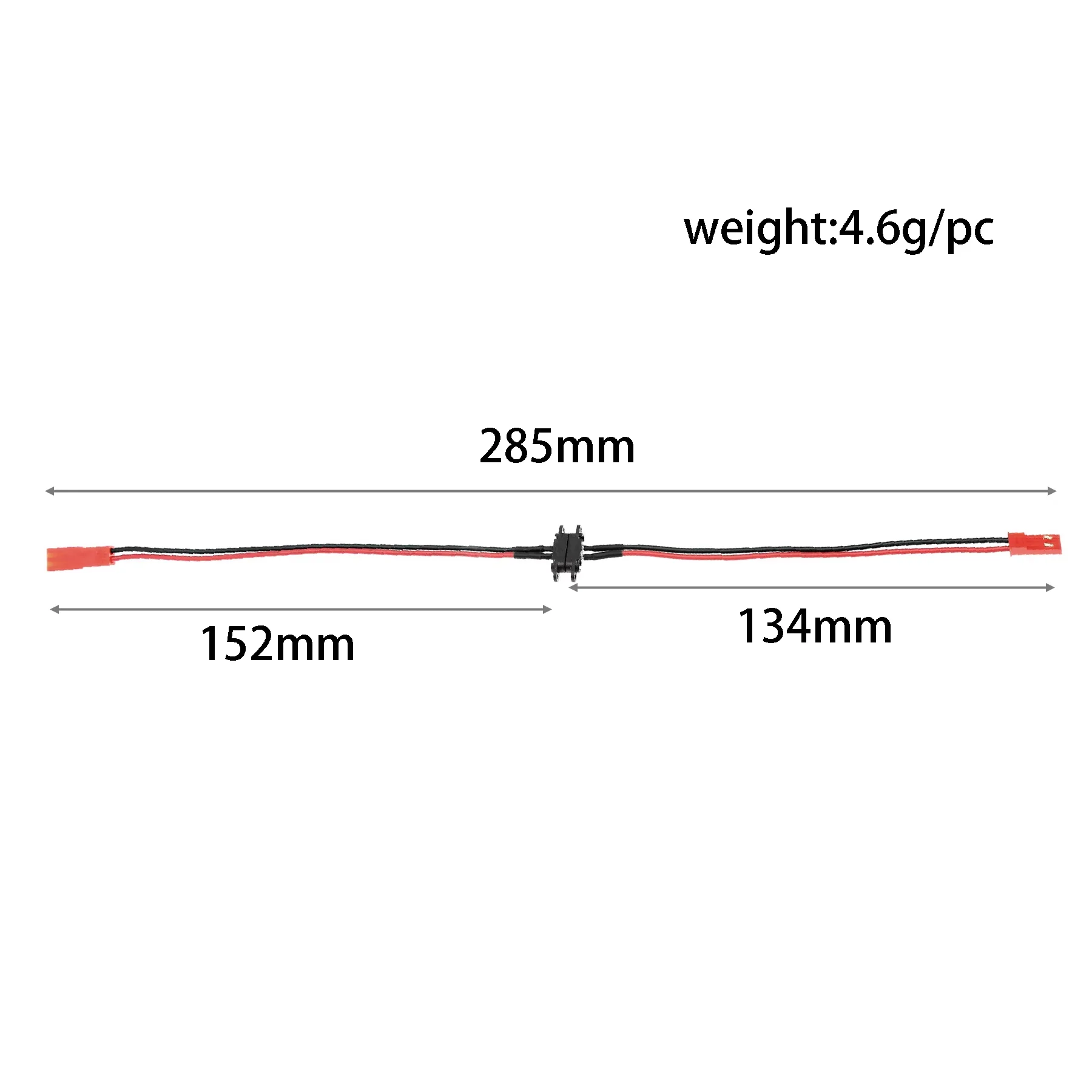 1 To 1 Magnetic JST Plug Extension Cable Snap-on Extension JST Wire Connector for RC Car Aircraft Helicopter Boat Drone Parts