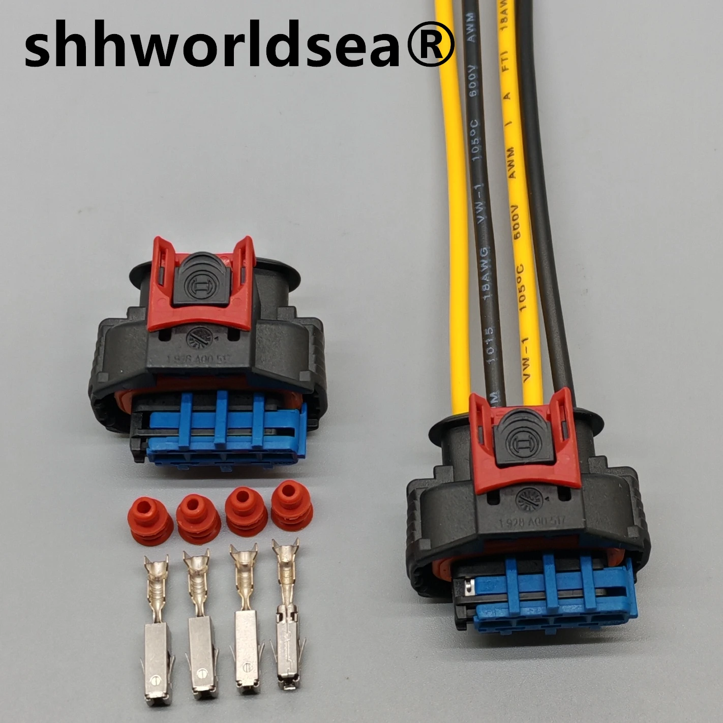 shhworldsea 4pin 1928405525 for Volvo C30 S40 C70 S60 V70 XC70 High Voltage Package Ignition Coil Plug