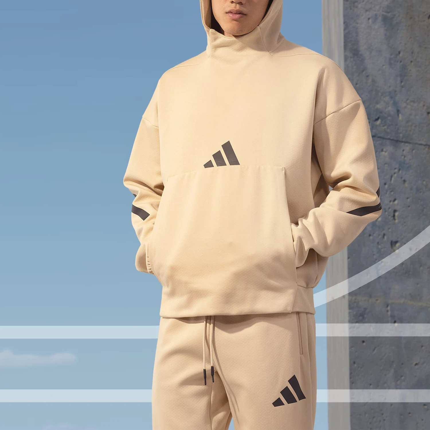 

Adidas Official Authentic M Z.N.E. HD Men's Knitted Pullover Warm Sweatshirt JJ4894