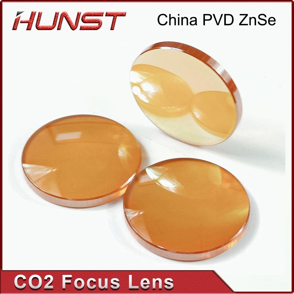 Imagem -03 - Lente de Foco Cnc Hunst-znse China Co2 Pvd Dia 12 mm 18 mm 19.05 mm 20 mm fl 38.1 50.8 63.5 76.2 101.6 mm Gravação do Laser Máquina Corte