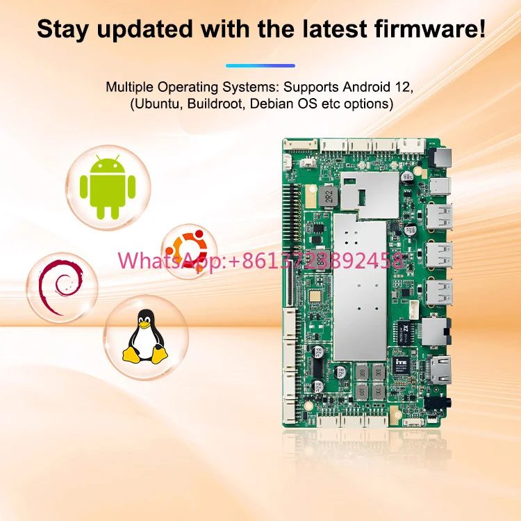Smart Industrial Motherboard Octa-core AIOT Processor MTK8786 Android 12 OS 32GB RAM 128GB Storage Widely Applicable Edge Stock