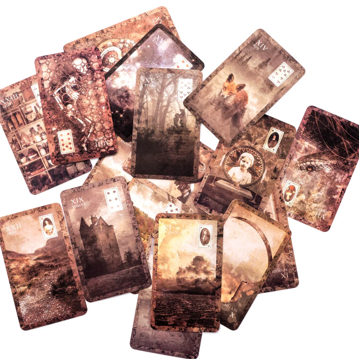 Legend Of The Wizard Laird lenormand Oracle Cards Fortune Telling Tarot Deck Family Party Leisure Table Game With PDF Guidebook