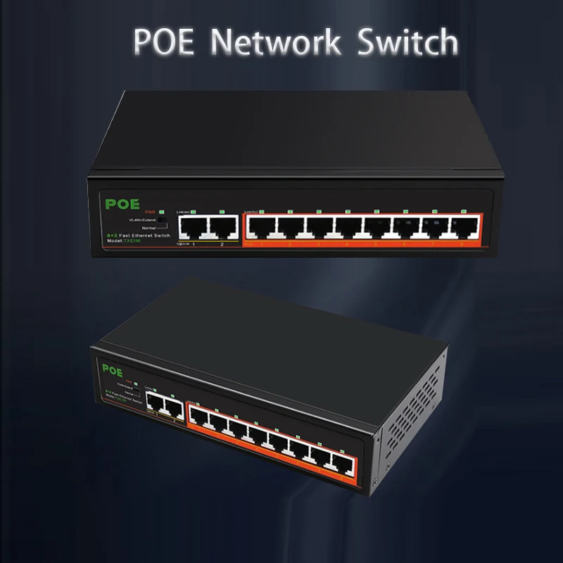 

Ethernet Switch 10/100Mbps Plug and Play Game 100M POE switch Splitter Extender RJ-45 LAN Adapter Internet Splitter converter