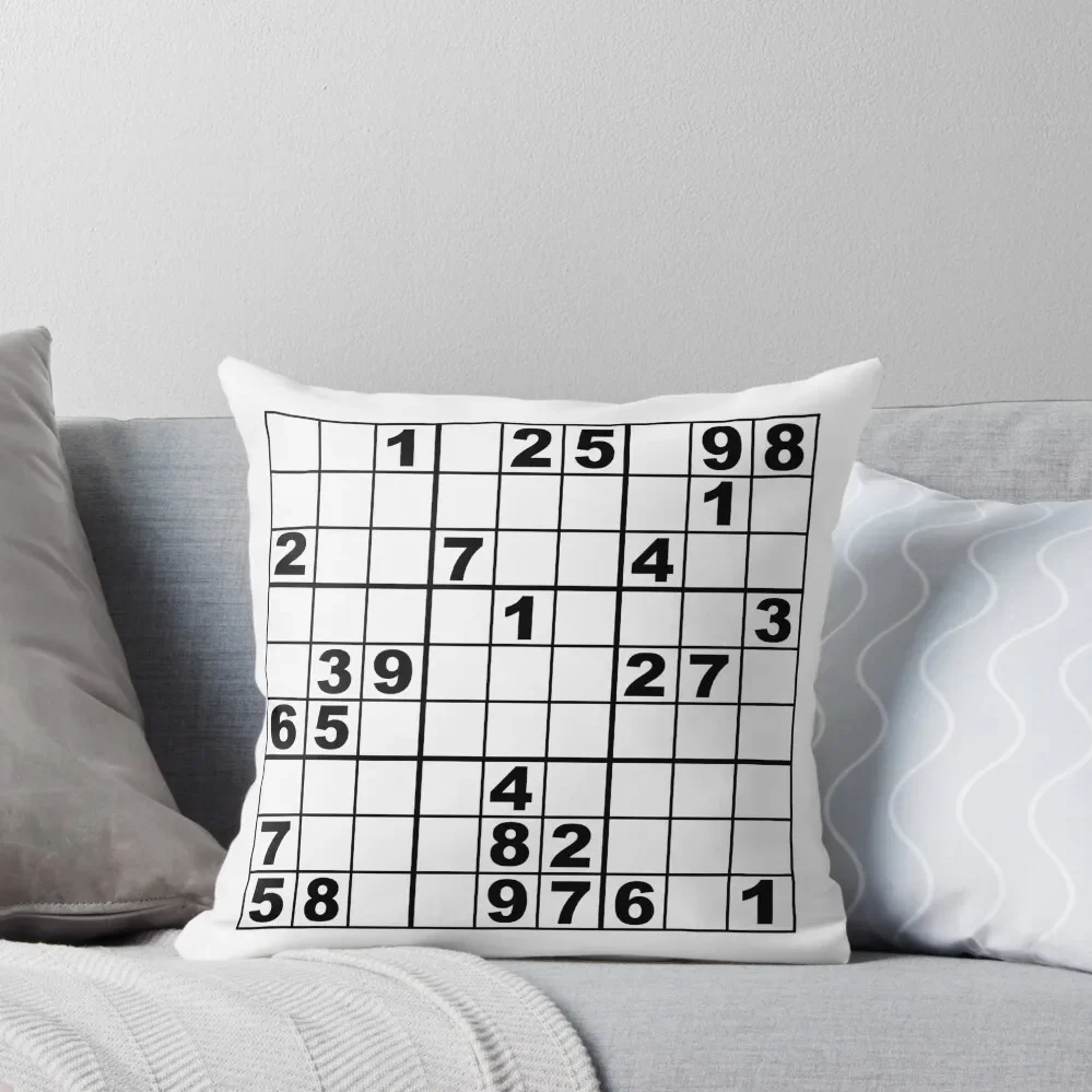 Sudoku Throw Pillow Pillow Cases Decorative Cushion Cover pillow