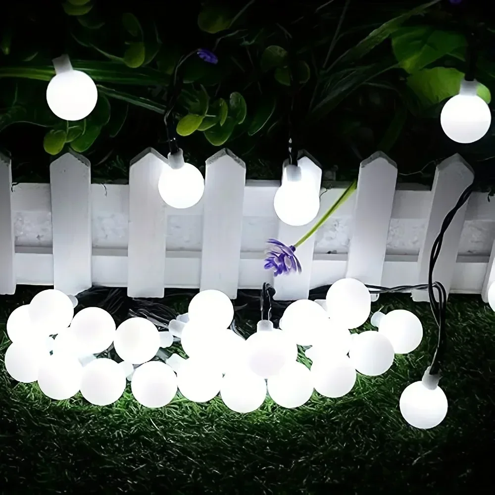 20/50/100 LED Solar Globe LED String Lights 8 Mode Fairy Garland for Garden Wedding Christmas Halloween Birthday Decor