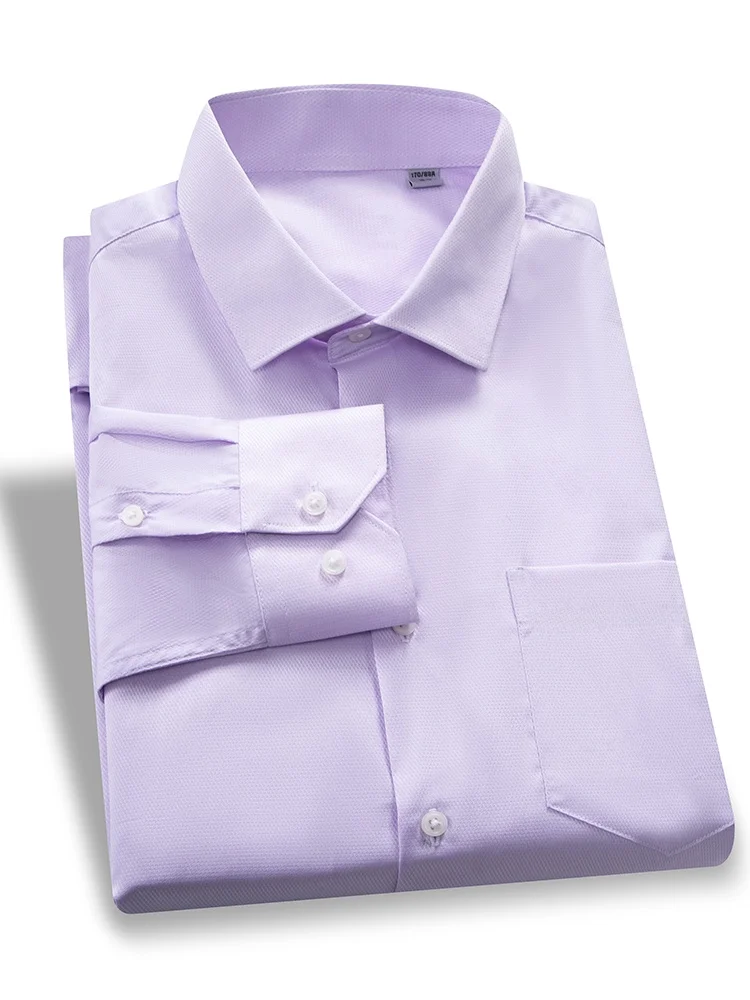 

Comfortable Silk-Like Men's Long Sve irt Versatile Sle for Spring Autumn Season Stand Fit Faionable Urban Wear