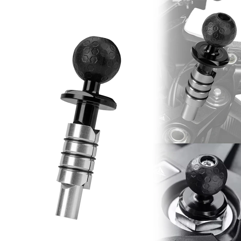 Motorcycle Outdoor Riding Modified Mobile Phone Camera Mount Adapter Ball Head Aluminium Alloy Fork Ball Head 25.4mm Accessories