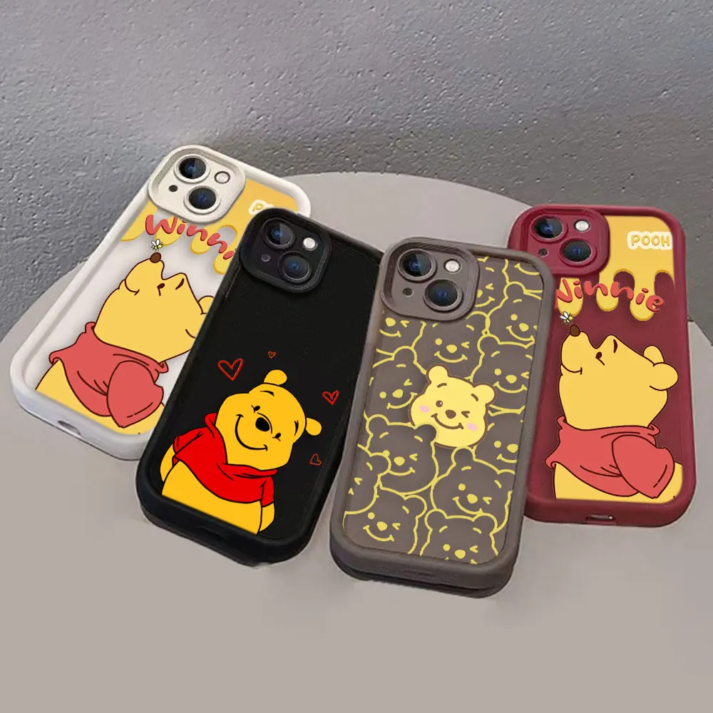 Cute Bear Winnie The Pooh Phone Case For OPPO REALME C21Y C30 C33 C35 C53 C55 C63 C65 C67 5 7I 8 11 12 GTMASTER GT3 GT6 50 Case