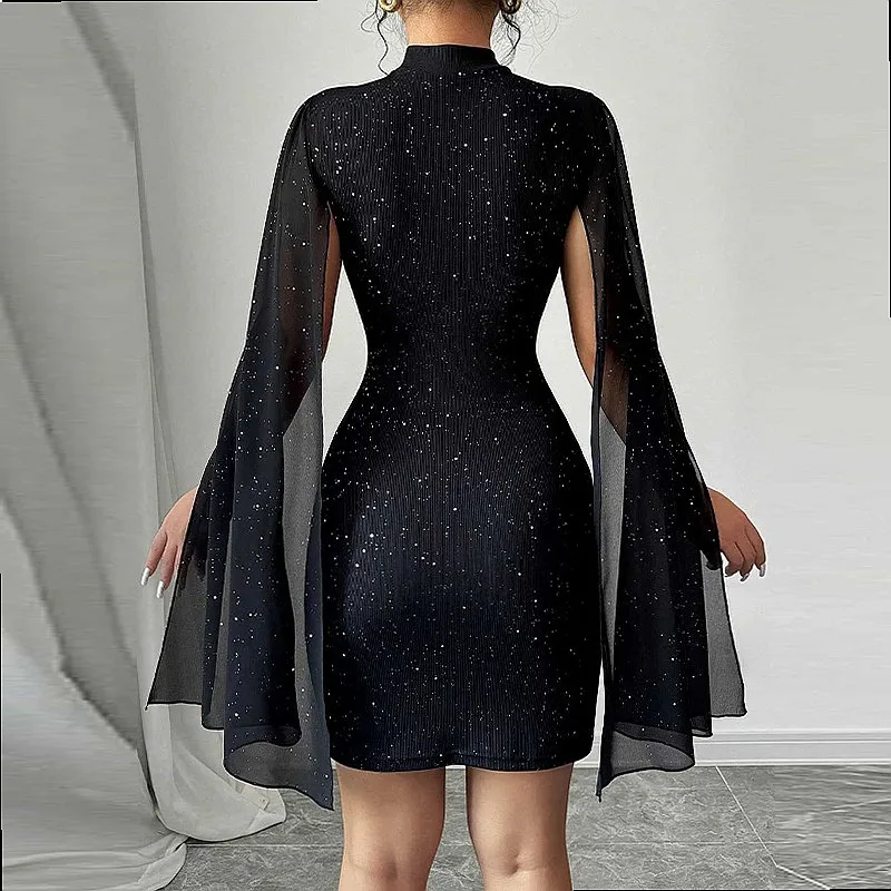 Cross Stretch Bodycon Dress Dresses Spring Summer Elegant Fitted Midi Pencil Skirt Women