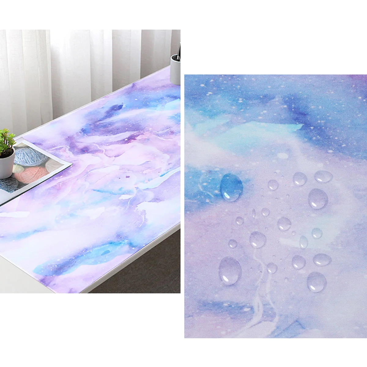 

Nebula Marble Mouse Pad Mats Wrist Rest Keyboard Beautiful Office Pads Surface for The Carpet