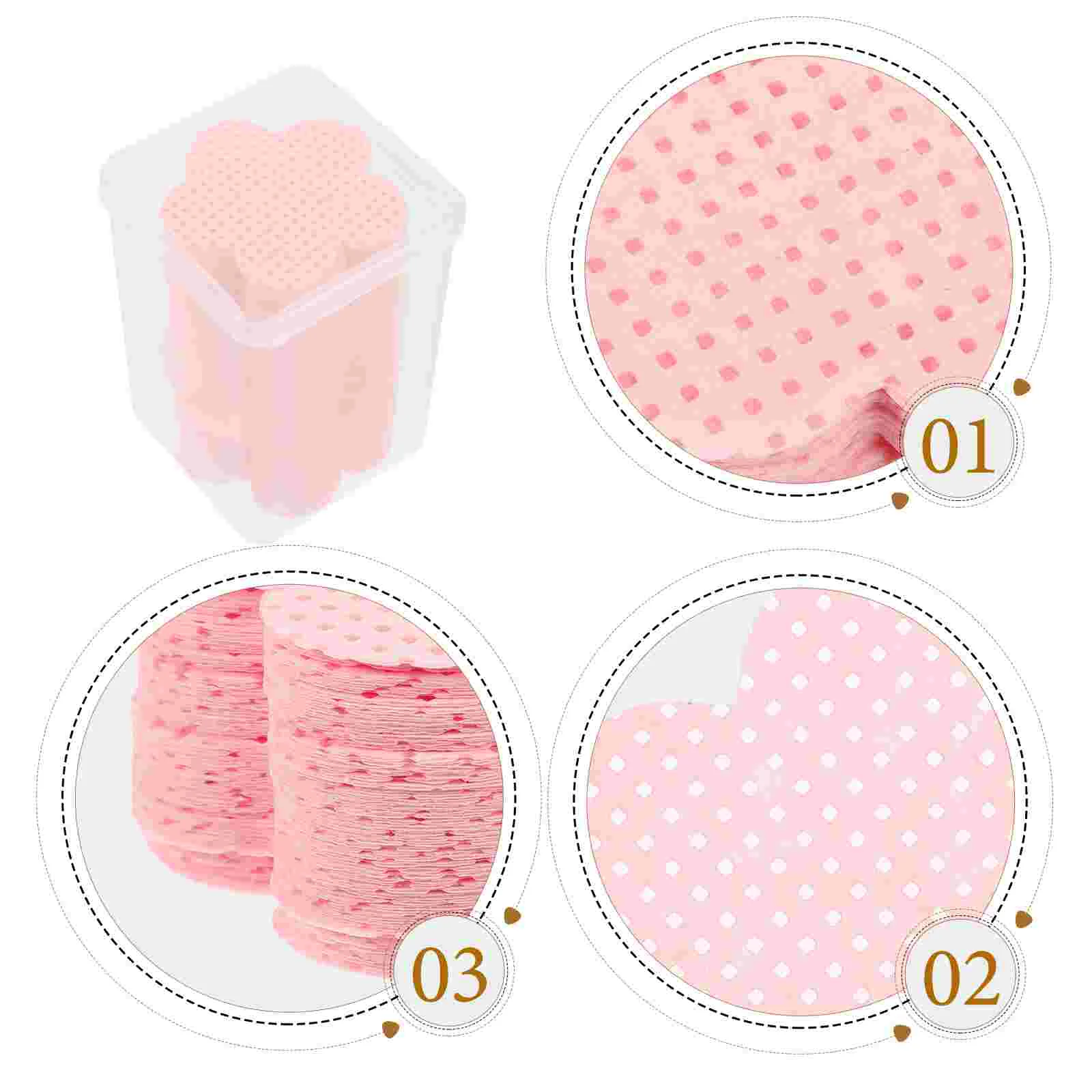 200 Blatt Nagel pads profession elle Polier entferner Gel Reise tücher Reinigung herzförmig für Nägel Make-up Baumwolle