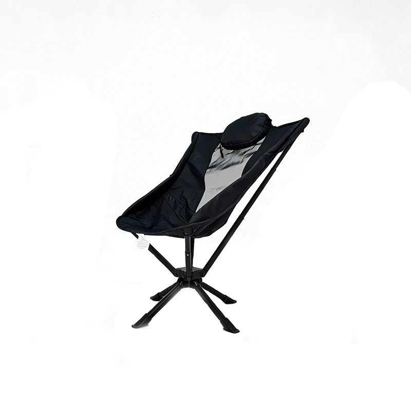 High Back 360 Degree Rotating Lightweight Durable Heavy  Aluminum Folding Camping Chair for Outdoor Hiking Picnic