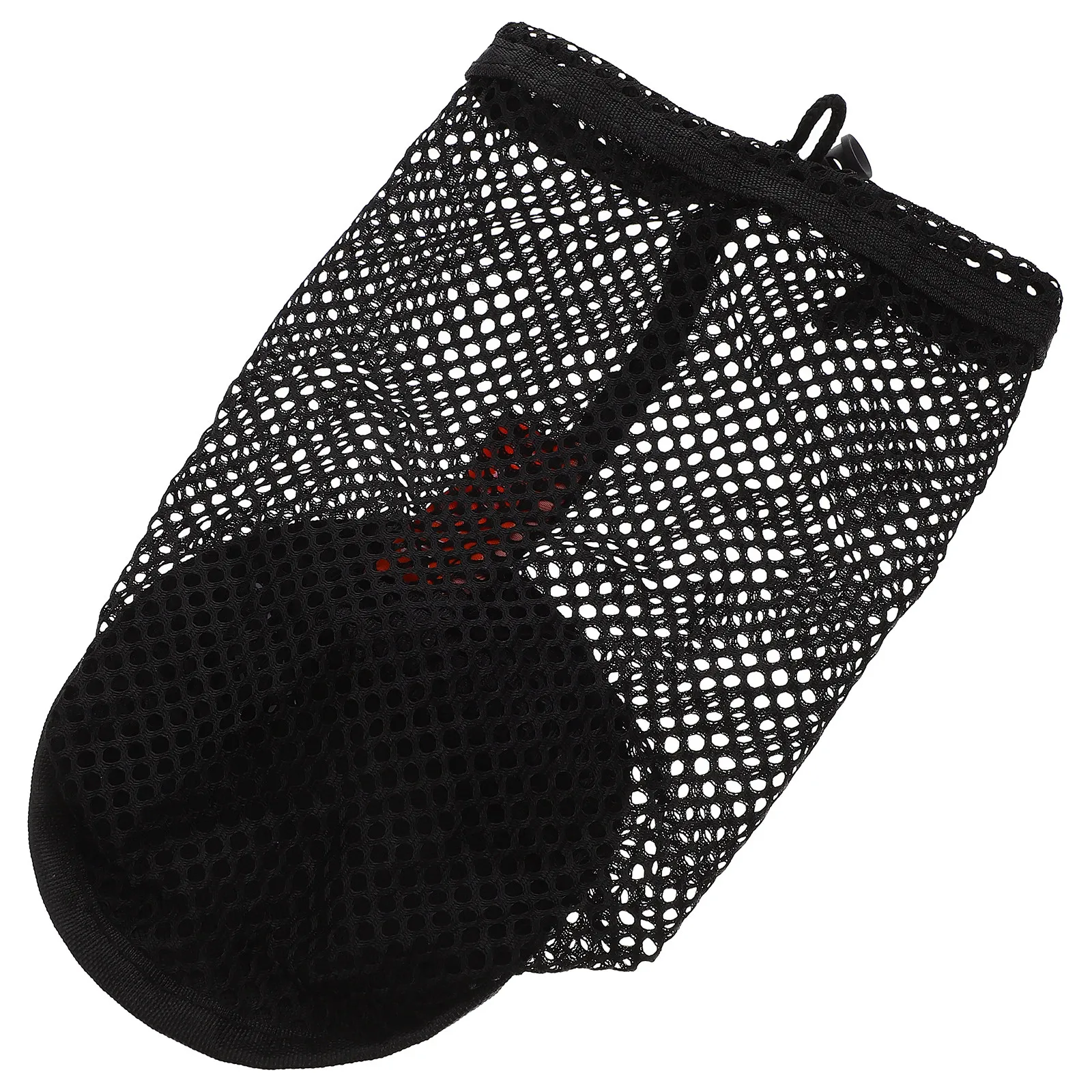 Heavy-Duty Nylon Golf Ball Bag Reusable Drawstring Mesh Pouch Large Capacity Wear-Resistant Sports Balls Organizer for Men Women