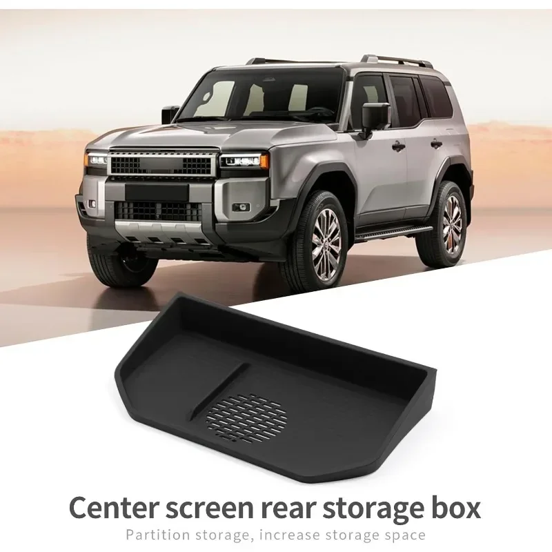 

For Toyota Land Cruiser Prado 250 2024 2025 Dashboard Storage Tray Compatible Center Console Display Box Hidden Tray Silicone