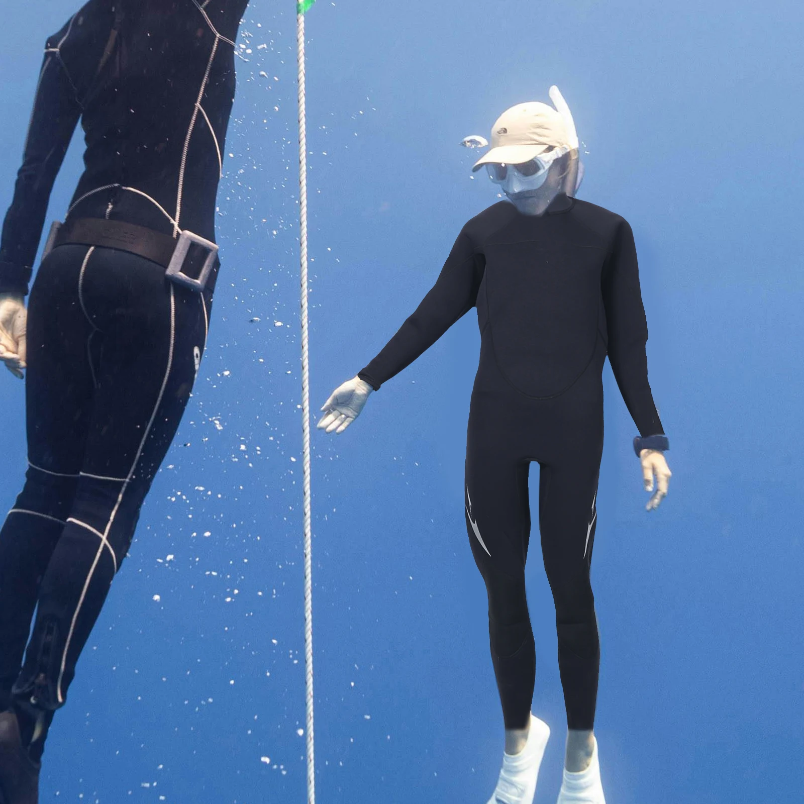 

Women Wetsuits One Piece Diving Suit Black Swimming Suits Child Swimwear Scuba Surfing Gear Warm Water Activities
