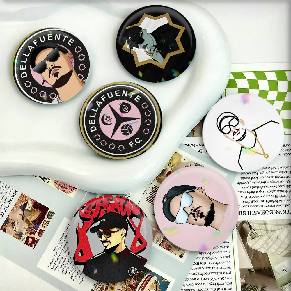 

D-Dellafuente-FC Badges 25 32 44 58 75 mm Round Fans Collect Friends Gifts Brooch Souvenir