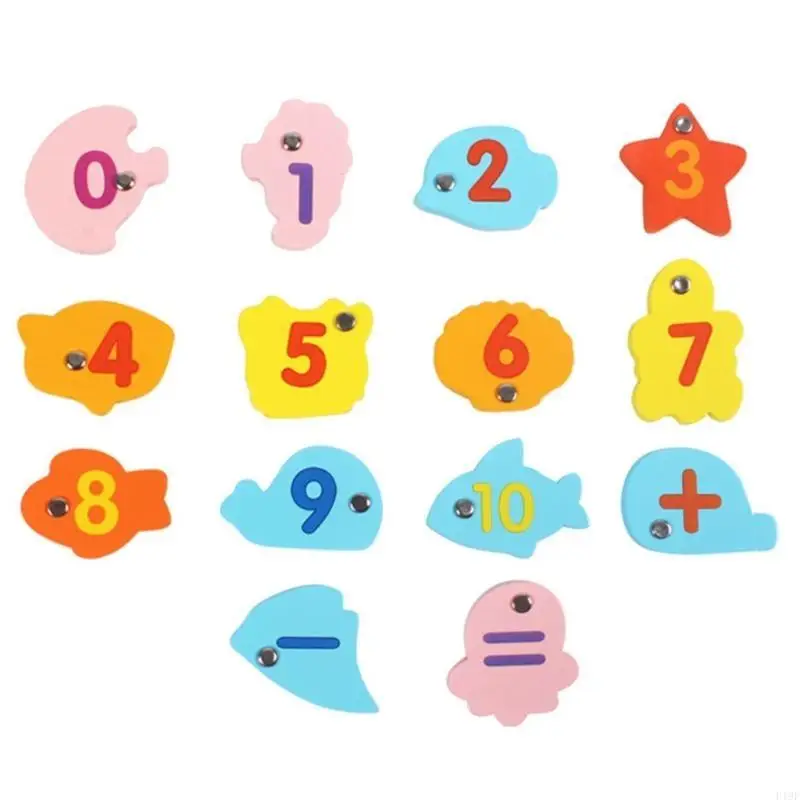 F19F 1 ชุดเกมตกปลาสำหรับของเล่นปลาอัจฉริยะที่มี 2 ก้านตกปลามีสีสันสดใส