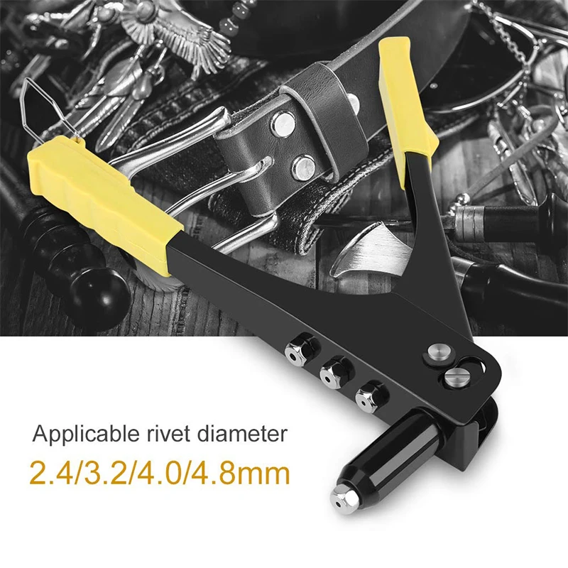 Heavy Duty Blind Rivet Gun Hand Riveter Rivet Pliers Assortment DIY Automotive Furniture Repairs Pop Rivets Guns Nuts Tools